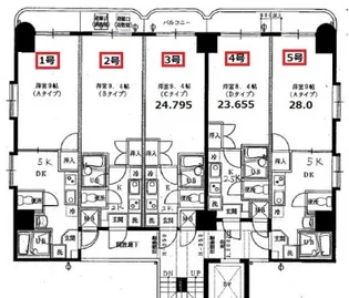 サンシャレオ城北【7階】の間取り