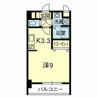 EMYU新町【8階】の間取り