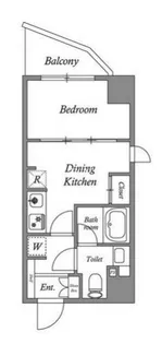 クオリタス門前仲町【2階】の間取り