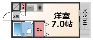 ハイライフ深江【4階】の間取り