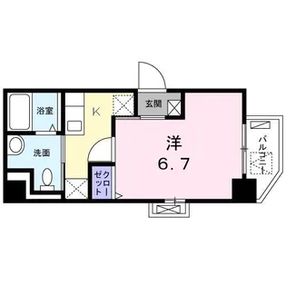 ラグビアンカ大和町【4階】の間取り