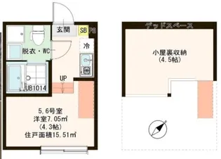 ハーモニーテラス宇喜田町II【2階】の間取り
