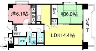 ソレイユ千歳台【7階】の間取り