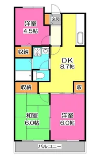 ヴェルカーサ A棟【2階】の間取り