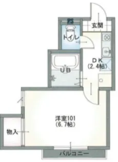 クレスト【1階】の間取り