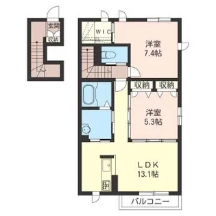 アリュールI【2階】の間取り