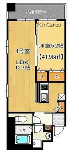 富士見Nameki Mansion【8階】の間取り