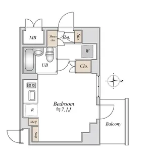 アパートメンツ綱島【4階】の間取り