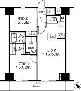 S-FORT船橋塚田【7階】の間取り