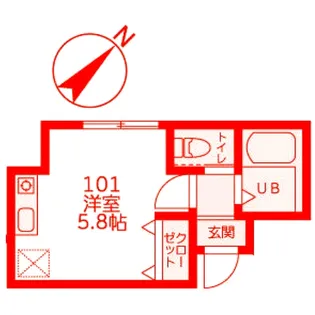 イーストヒルズ【1階】の間取り