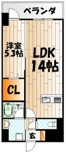 クルーズ レーヌ【4階】の間取り