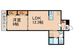 グラン マーヴェラス【1階】の間取り