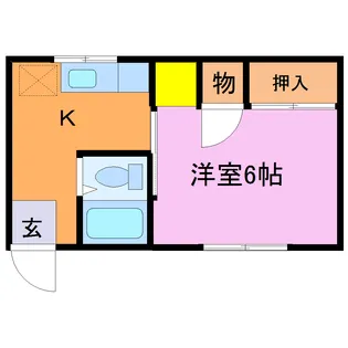 武市アパート【2階】の間取り