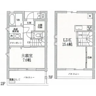 エリシオン高津【2階】の間取り