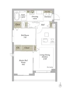ソフィア新宿【1階】の間取り