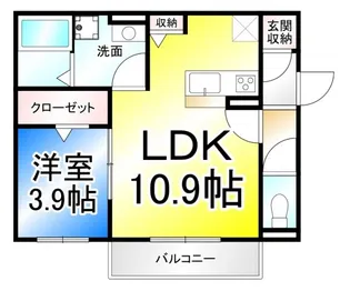 セジュールMIWA【1階】の間取り