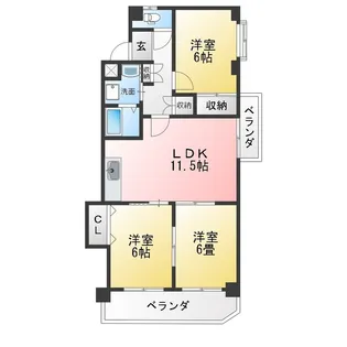 サンローヤル福寿ビル【3階】の間取り
