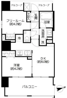 Premier市谷薬王寺【12階】の間取り