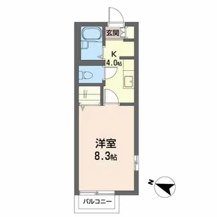 ルミエールコートV【2階】の間取り