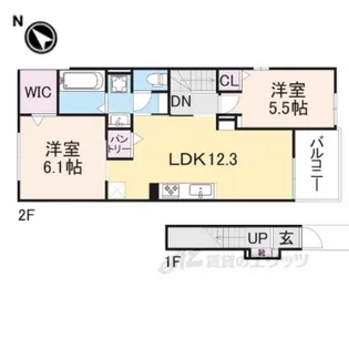 Yフォレスト五個荘【2階】の間取り