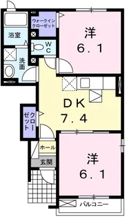 アヴェニュー【1階】の間取り