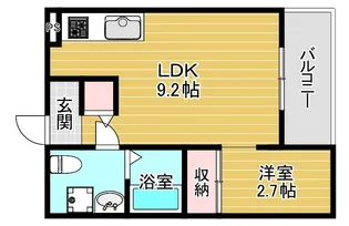 エルデ赤川【1階】の間取り