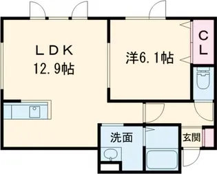 レインボーハウスSORAIII【1階】の間取り