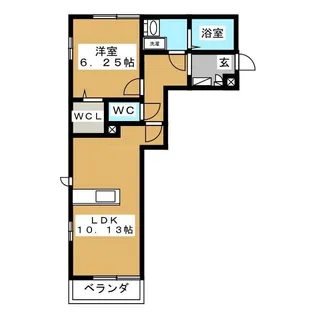 セレシェイラ壱番館【2階】の間取り