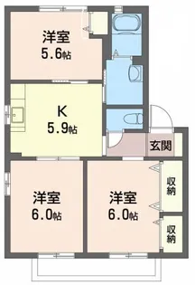 シャーメゾンブルーム I【2階】の間取り