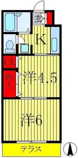 グランデージュ【1階】の間取り