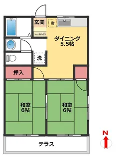 フジハイツ【1階】の間取り