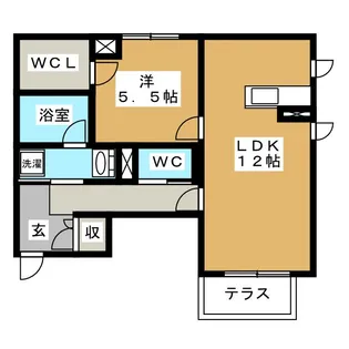 モダンヒルズ【1階】の間取り