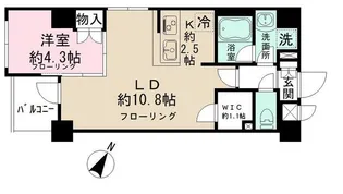 日本橋ROOTS【5階】の間取り