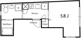 リラプレイス渋谷【2階】の間取り
