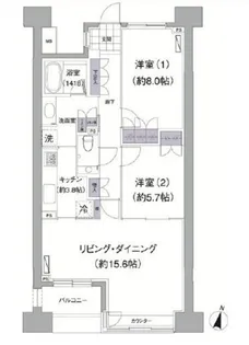 アビティ目黒【4階】の間取り