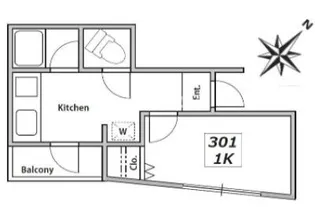 イーグルハウス亀戸【3階】の間取り