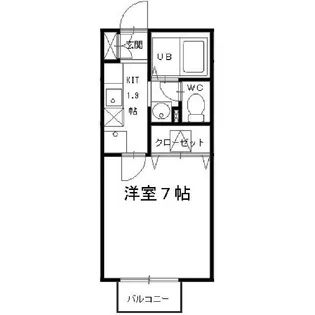 アール ブラン【1階】の間取り