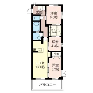 ボナール志村【2階】の間取り