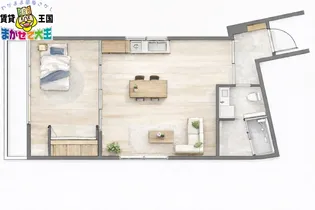 籠町エリートマンション【6階】の間取り