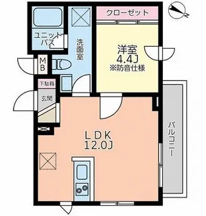 観空SOUNDHILL【4階】の間取り