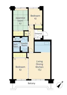 入船西エステート【5階】の間取り