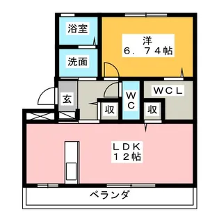 ホープM III【3階】の間取り