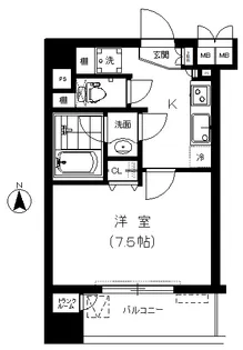 プライブ恵比寿【7階】の間取り