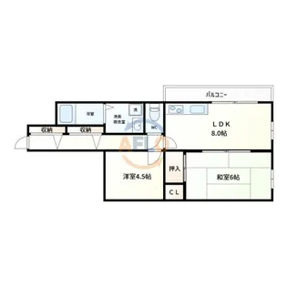 ゼンラフォーレ【4階】の間取り