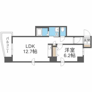 ヴァンガード クオリア【6階】の間取り