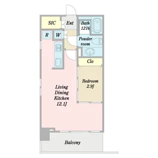 プレミアステージ湯島【13階】の間取り