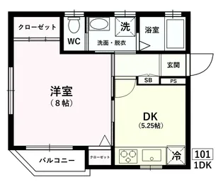 エスポワール西瑞江【1階】の間取り