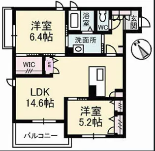 ガーデンズスクエア庚午 壱番館【3階】の間取り