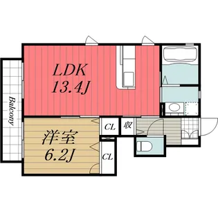 エールストヴィラ J【1階】の間取り