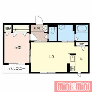 シャーメゾン茨田大宮【1階】の間取り